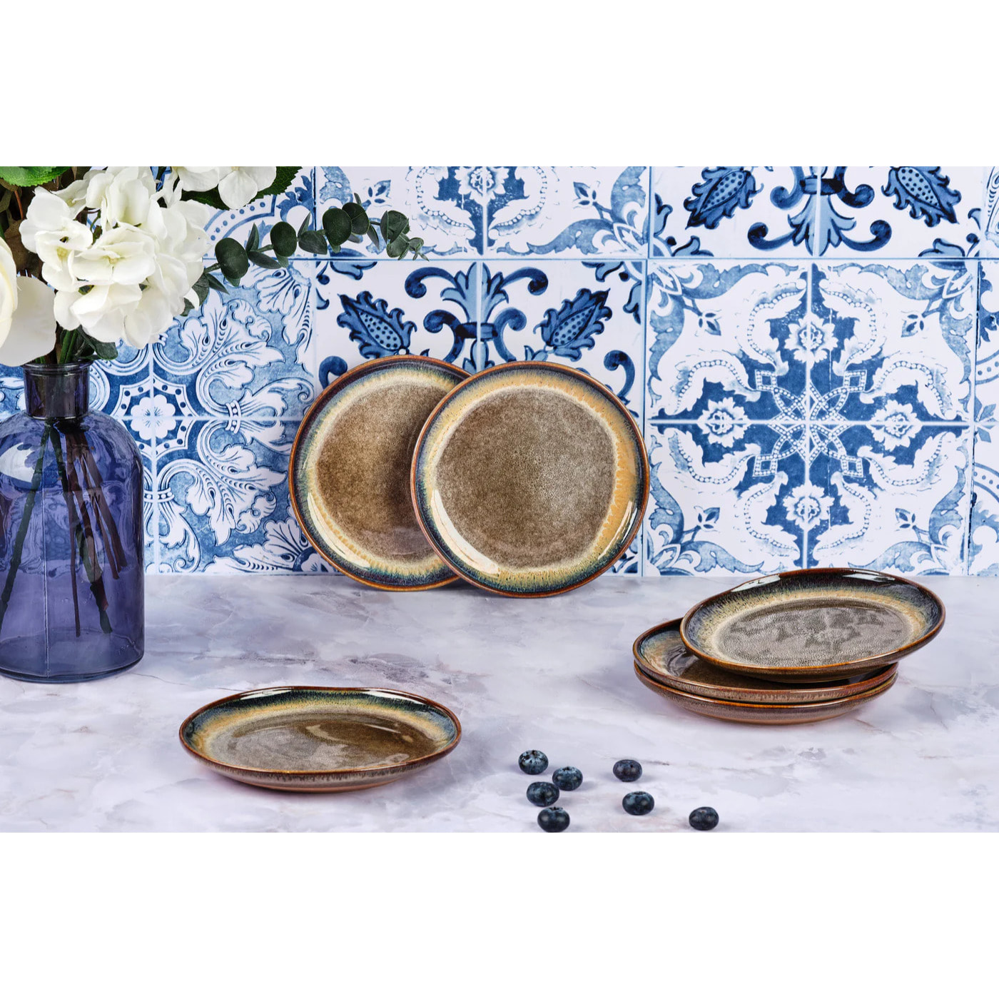 Assiette GENESIS Ø16,5cm - 6 pièces - Basalte