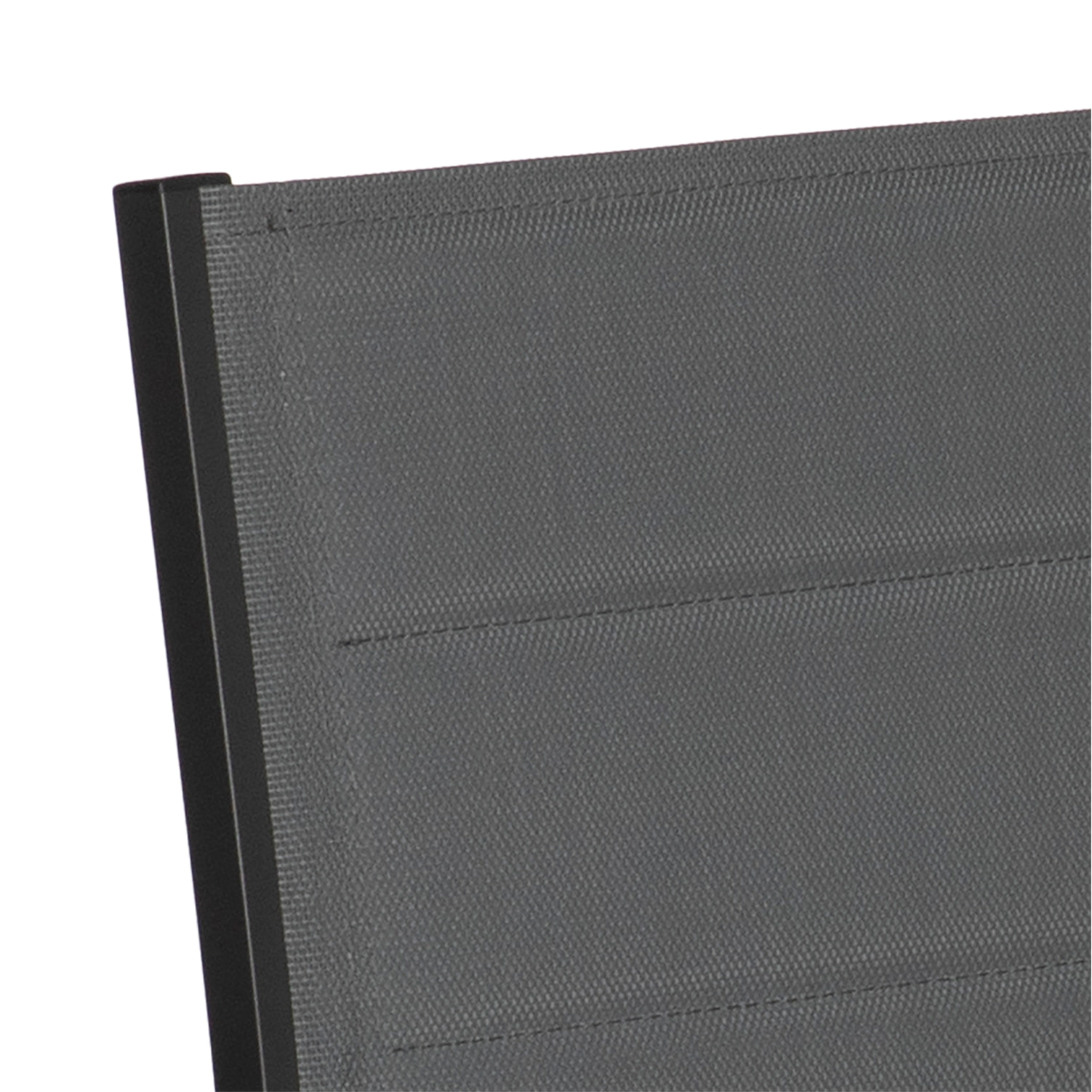 Salon de jardin VENEZIA extensible en textilène gris 10 places - aluminium anthracite
