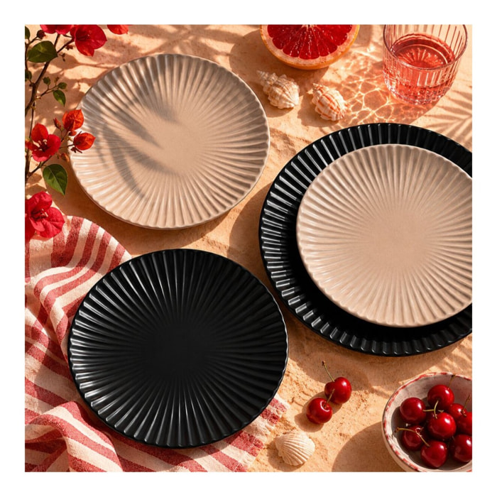Lot de 6 assiettes à dessert, design 2, SUGAR