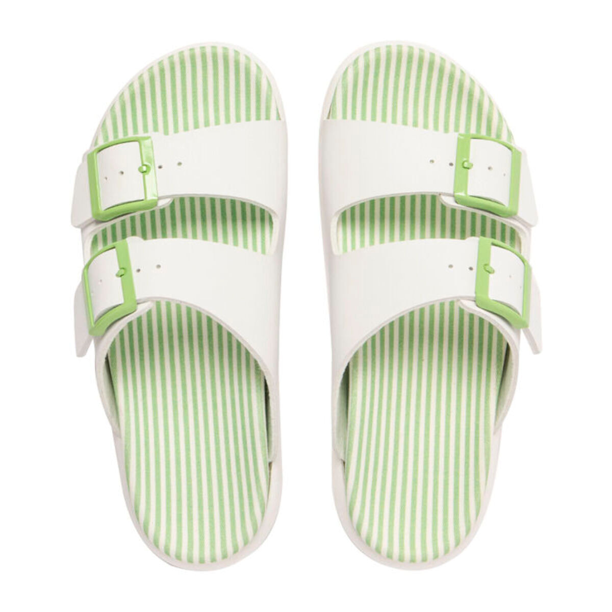 Chanclas para Mujer - VEGTUS Tanami Stripes Green Cactus