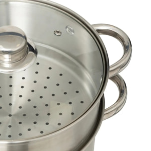 Couscoussier en inox D22cm 8L