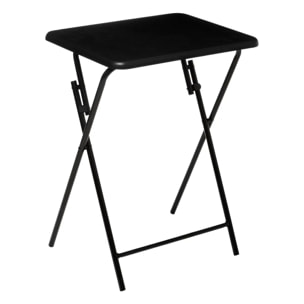 Table pliante 1 place Noir