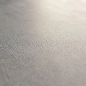 Salón con mueble de TV y estantería en gris cemento y blanco artik 200 cm Arlet Gris cemento - Blanco Artik (Blanco Mate)