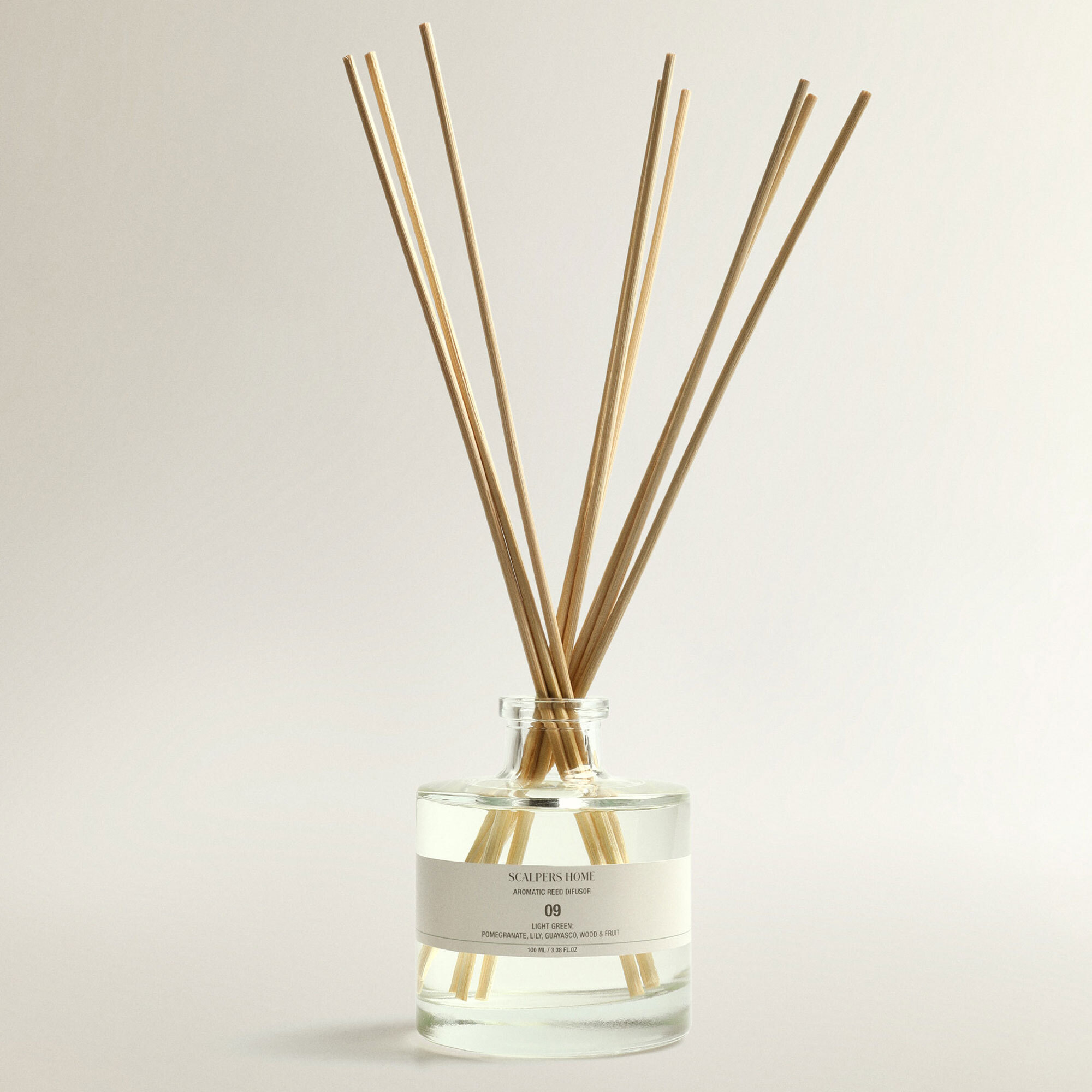 Set de 2 difusores mikado de 100ml aroma light green scalpers