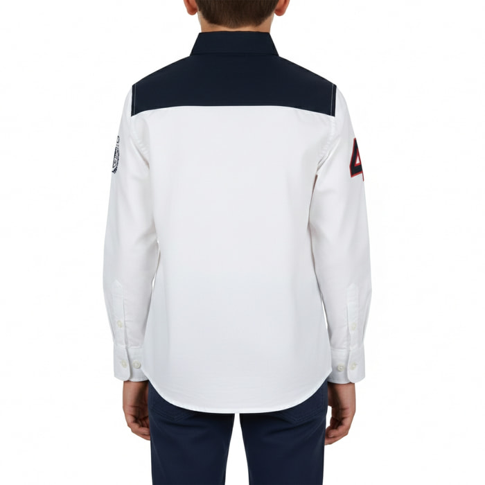 Camicia popeline button down ricami special