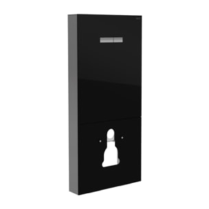 Vitrus bâti-support design pour WC suspendus avec plaque de commande, verre de sécurité, noir (870-5761-01)