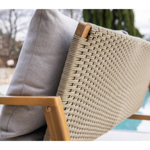 Salon de jardin en acacia - 4 places - ALSTRUP