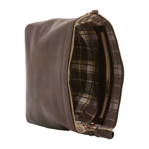 Pochette  unisex In Vera pelle Made in Italy 18x23x12 cm