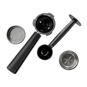AEG Maquina de café espresso de 1 litro capacidad y 15 bares de presión EC6-1-6BST