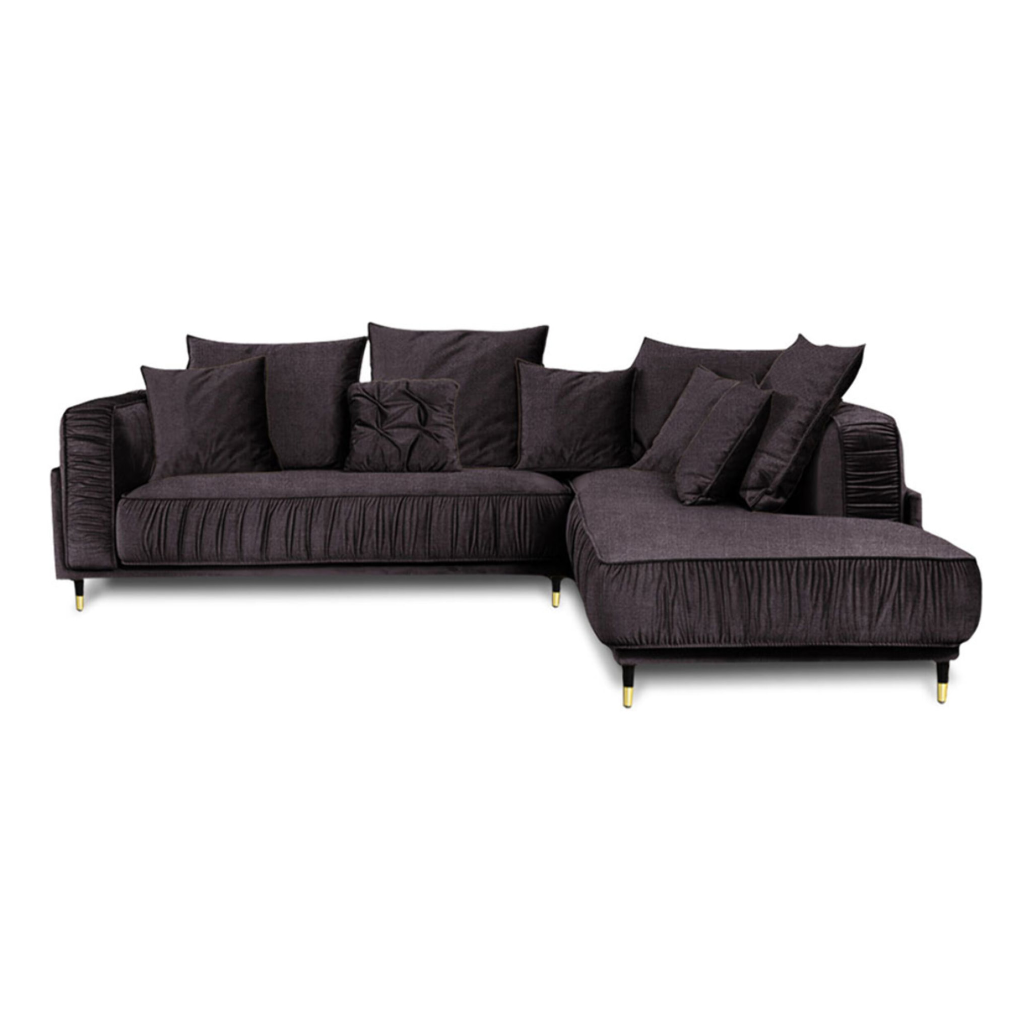 Canapé Tissu Angle droit Fiorenzo - 4 Places