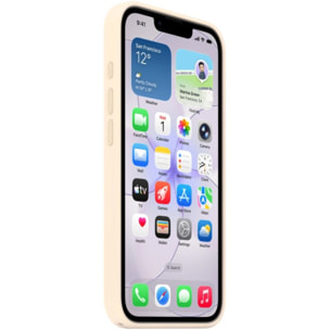 Coque APPLE iPhone 17e silicone Magsafe Vanille