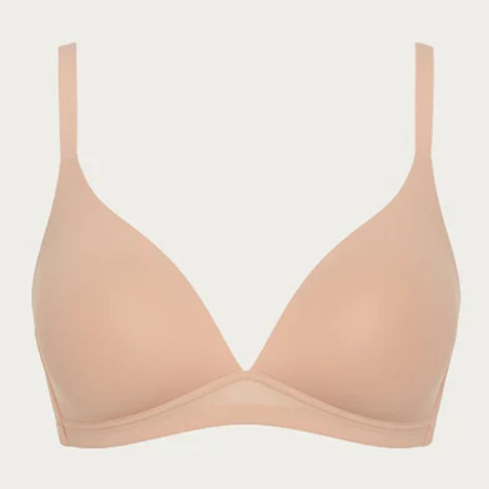 Reggiseno senza ferretto con imbottitura Beige