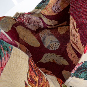 Banzi borsa shopper in cotone, con manico in pelle. Design esclusivo.