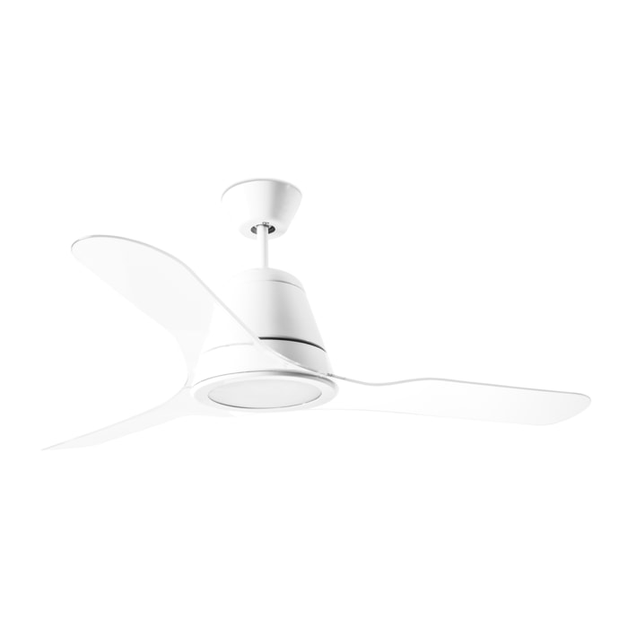 FORLIGHT Ventilador IP20 Tiga LED 18.9W 3000K Blanco brillante Transparente