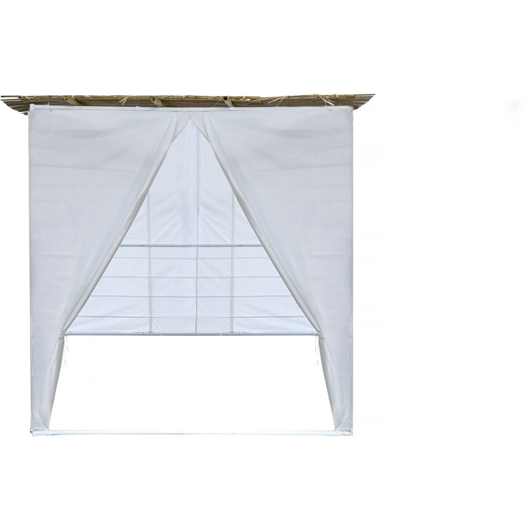 Souccah NINA complète 3 x 3 -3 Rouleaux de bambou et  tasseaux de bambou