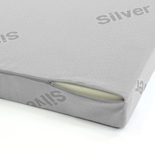 TOPPER MEMORY CON FODERA SILVER - Made in Italy