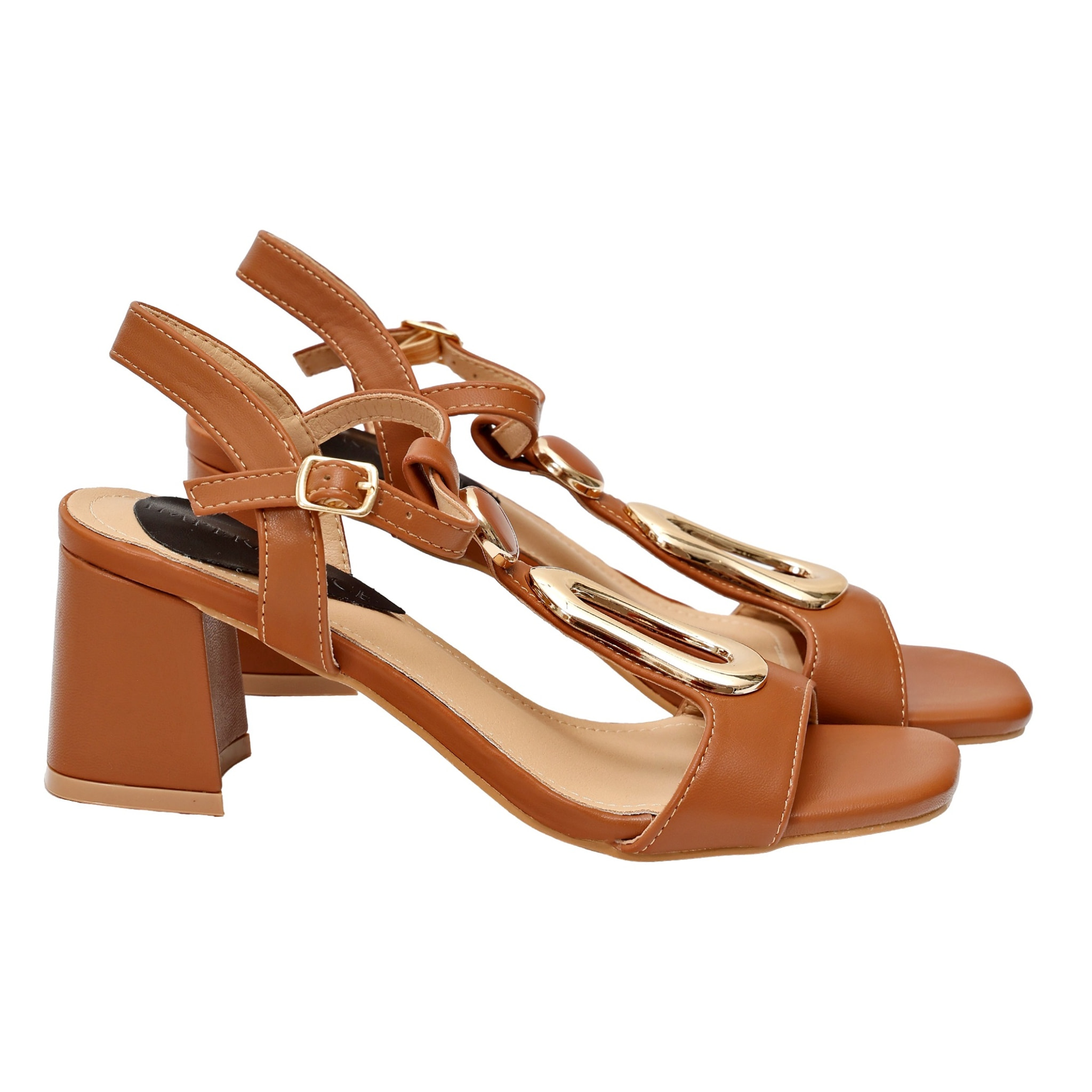 Sandali cinturino regolabile - applicazione - tacco 7,5 cm