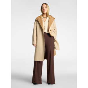 Elena Mirò - Cappotto in double misto lana - Beige