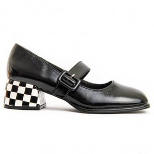 Zapato De Tacón - Negro - Altura: 5 Cm