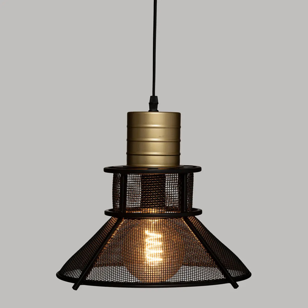 Suspension "Rodo" métal noir D32cm