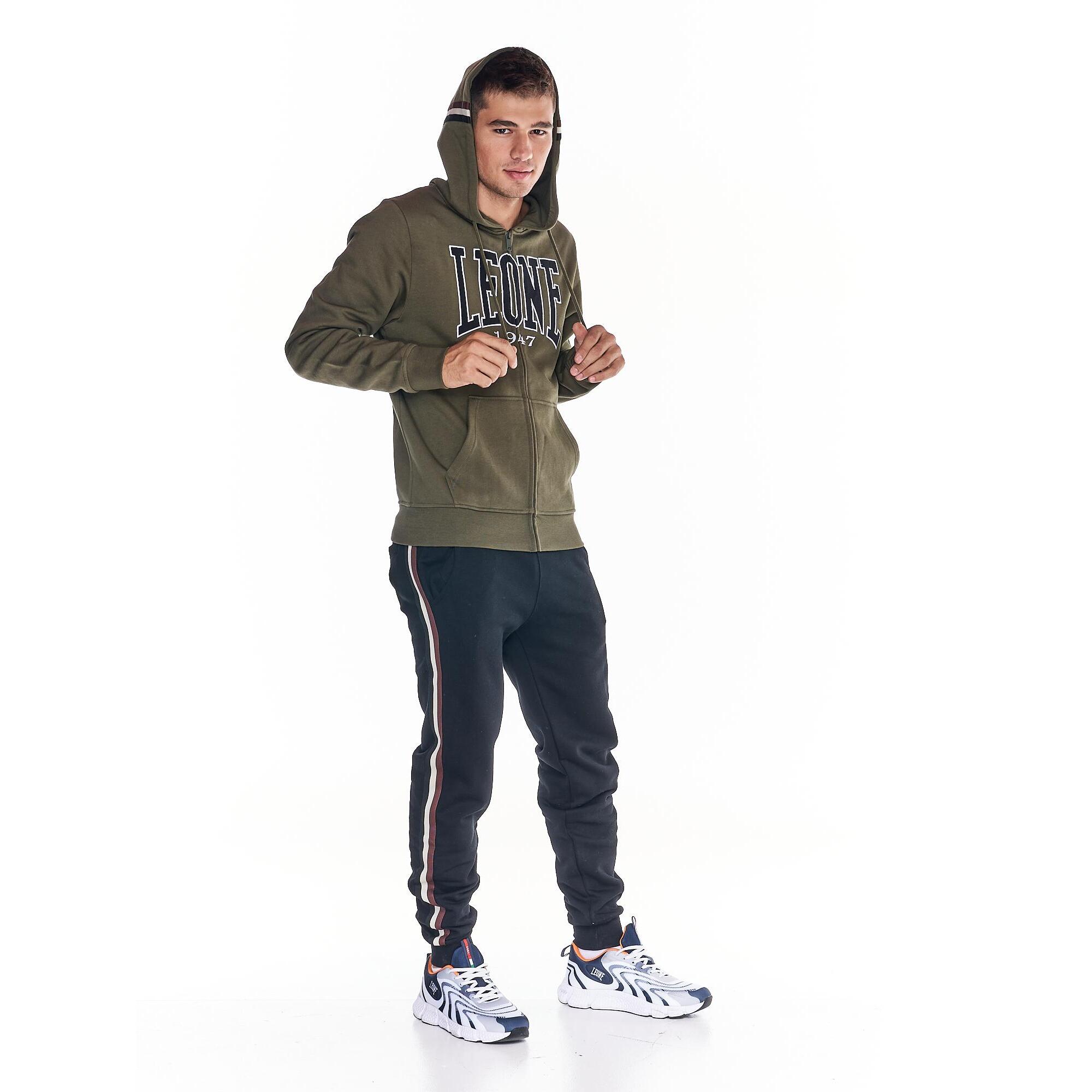 Chándal de hombre Earth Tones con cremallera completa y capucha