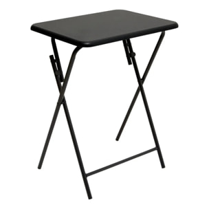Table pliante 1 place noir