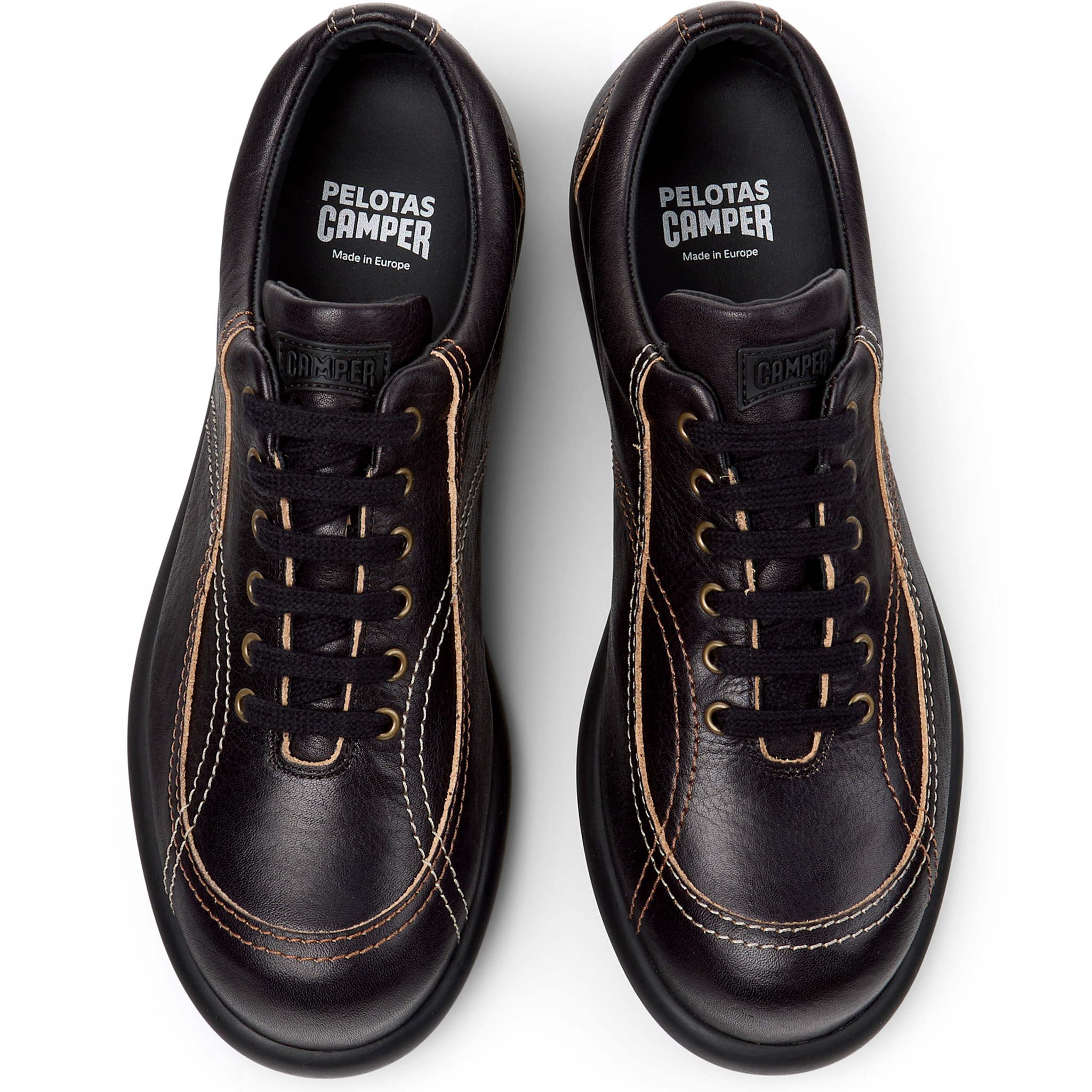 Zapatillas - CAMPER Pelotas Ariel Hella Twins - Negro - Cuero liso