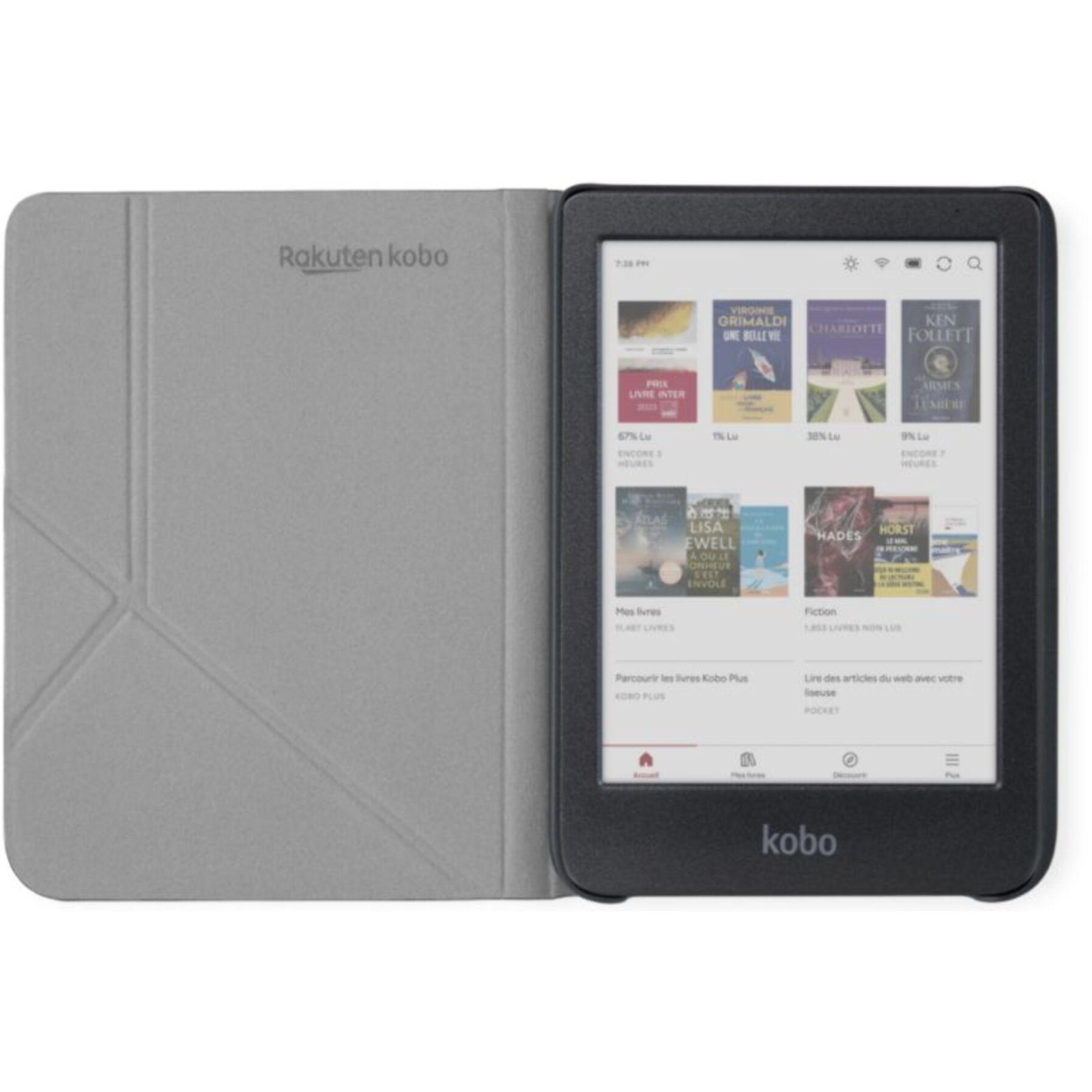 Pochette KOBO Clara Colour/BW Sleepcover Rouge