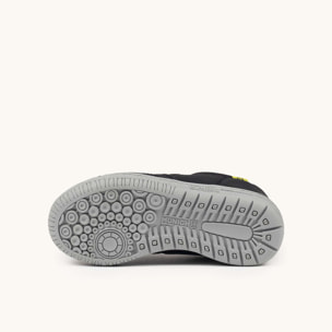 Zapatillas Infantiles de Fútbol Sala en Color Negro con Triple Velcro MUNICH G-3 KID VCO 454