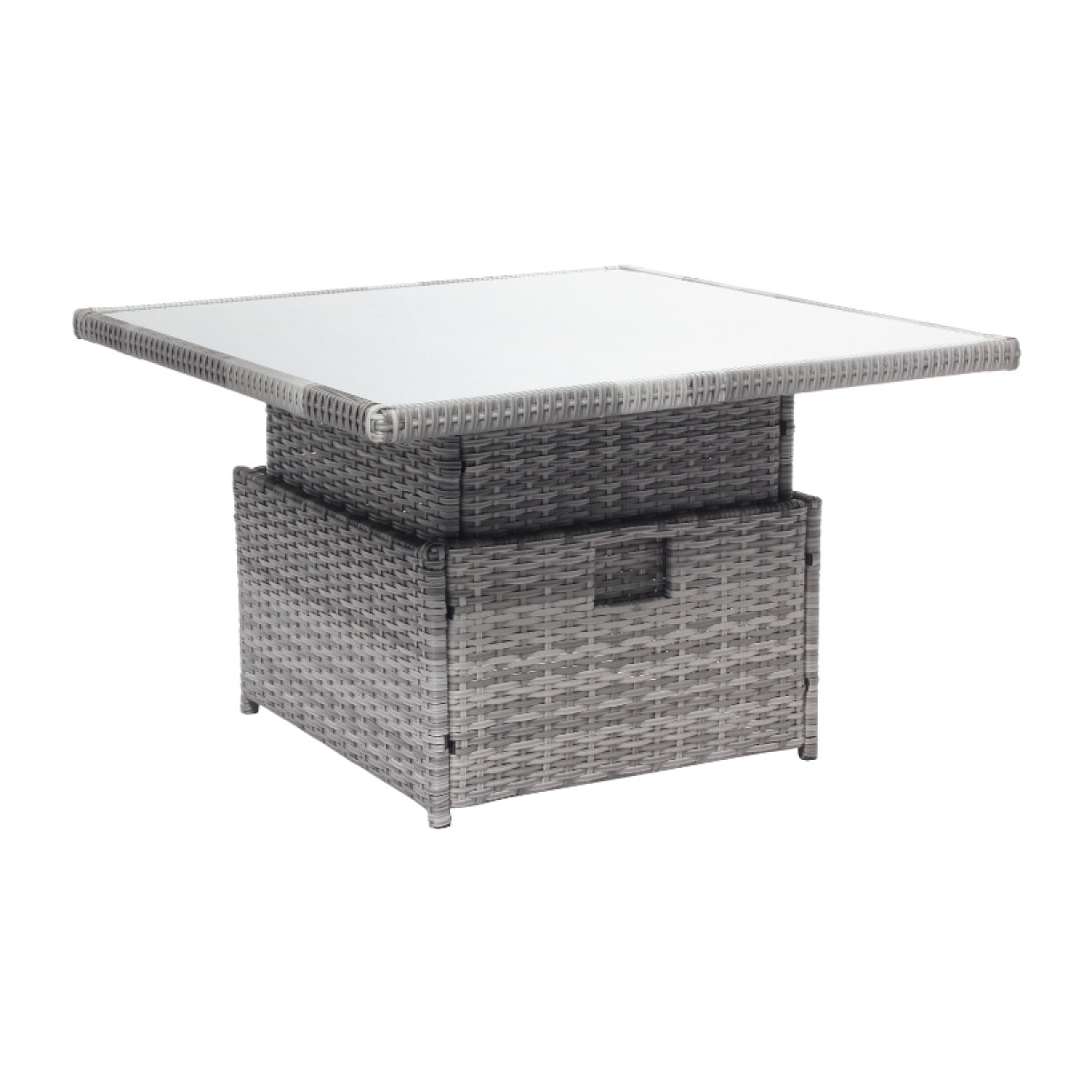 Salon de jardin 6 places gris - OMOA