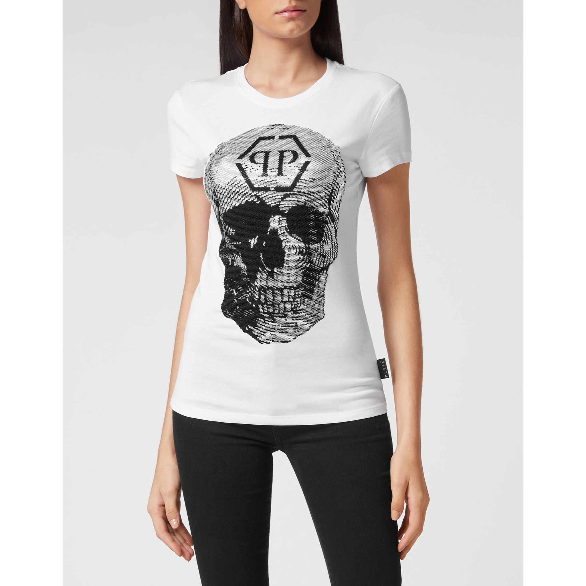 PHILIPP PLEIN Camiseta Cuello Redondo SKULL