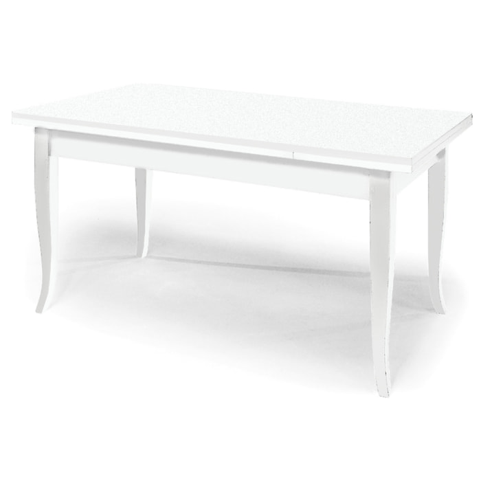 TAVOLO SANTA CROCE BIANCO ALLUNGABILE 140x80 - 220X80 CM