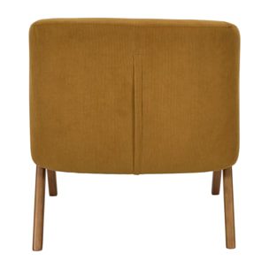 Fauteuil - HOME DECO FACTORY - Jules - Design Rétro Chic - Jaune