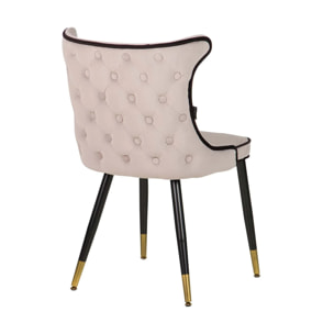Silla Velvet Gris Aspen 49x54x82 Cm