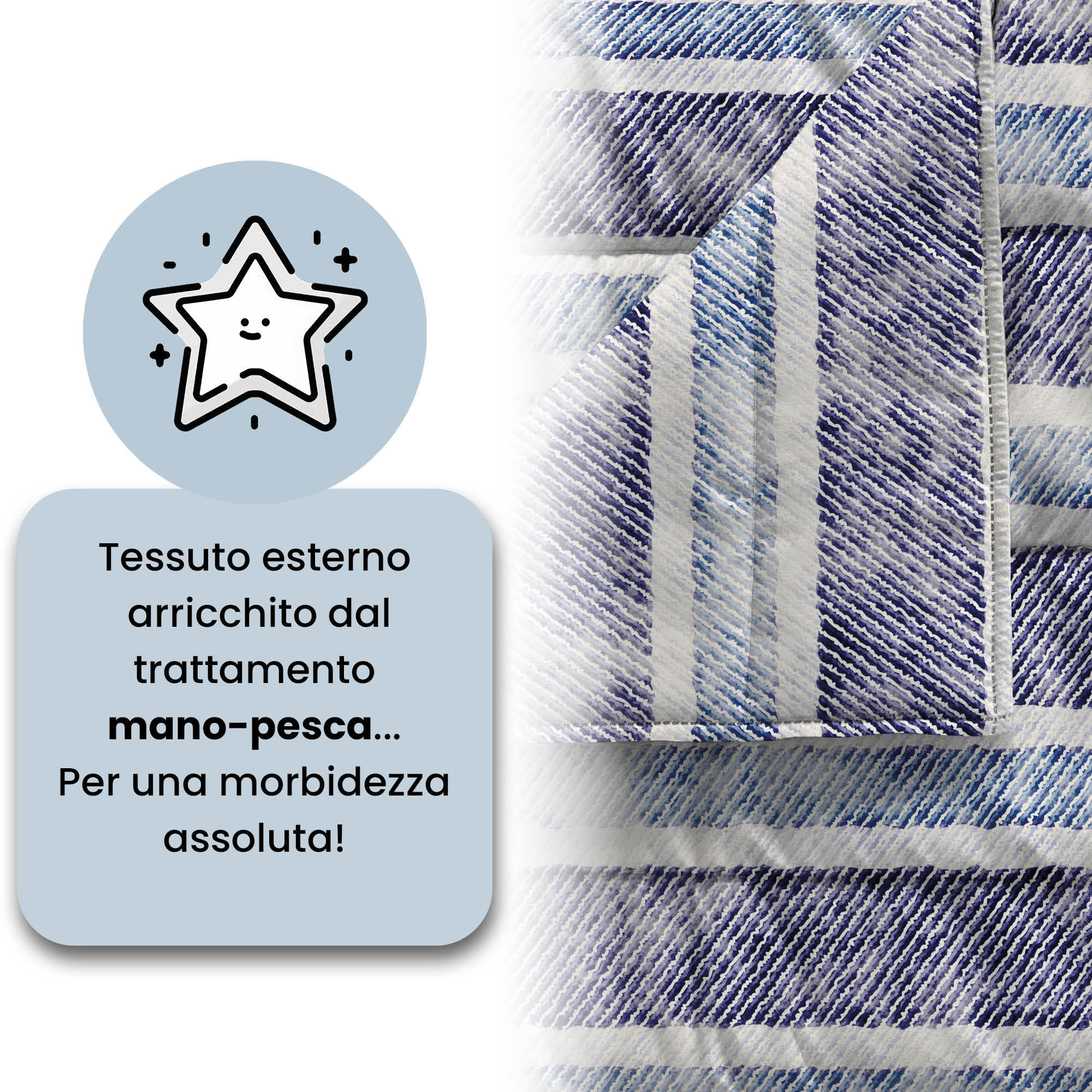 TRAPUNTINO ESTIVO BASIC, 100gr - Made in Italy - MATRIMONIALE
