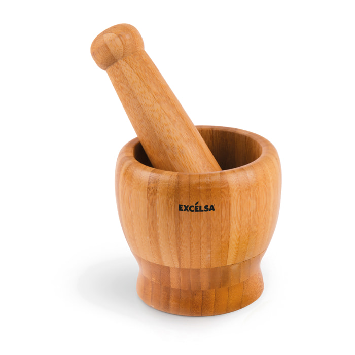 Mortaio 10 cm Excelsa – Eco Living, Bambù Beige