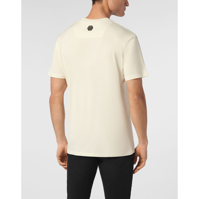 PHILIPP PLEIN Camiseta de cuello redondo y manga corta D AZUR