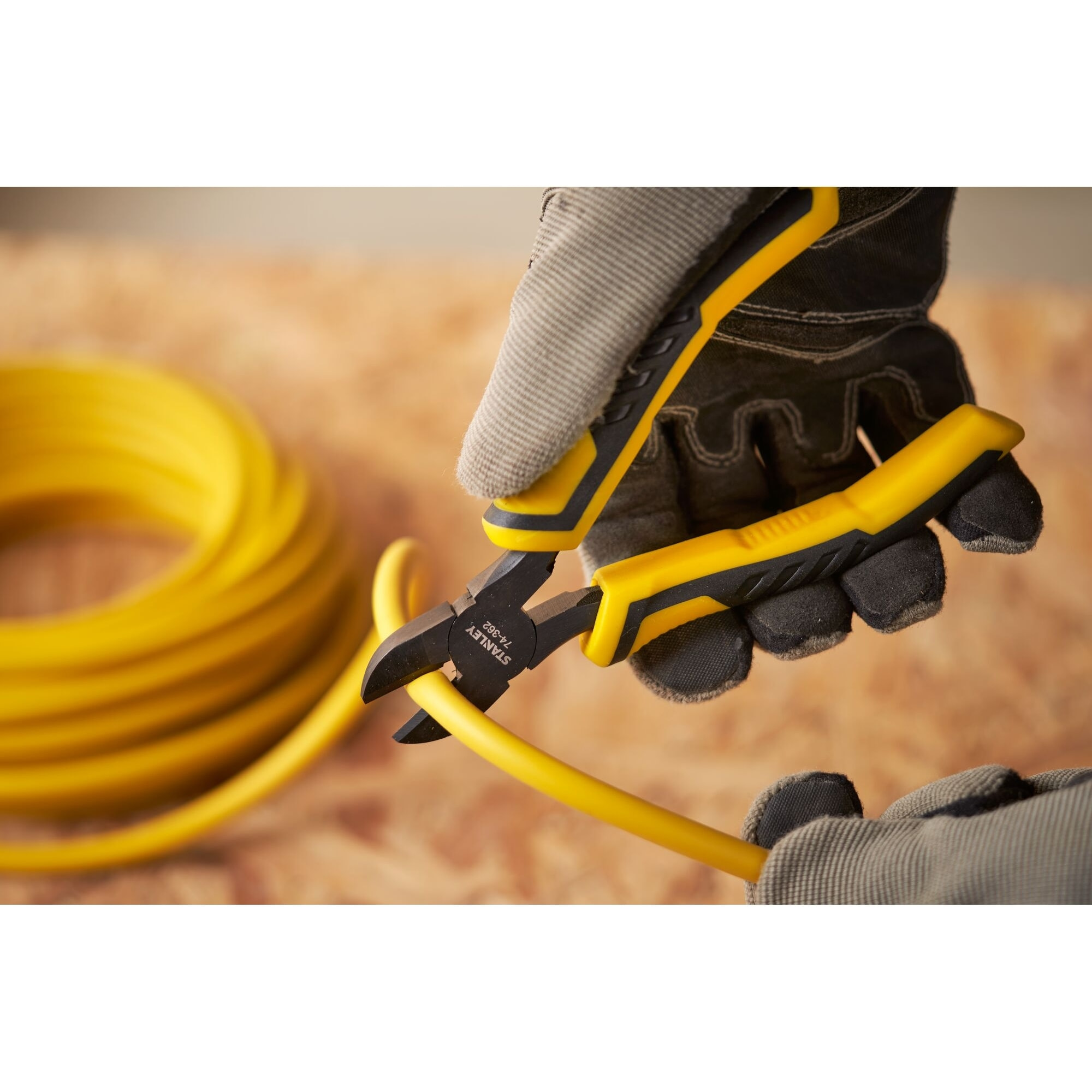 Pince Coupante Diagonale, Jaune/Noir, 150 mm STANLEY