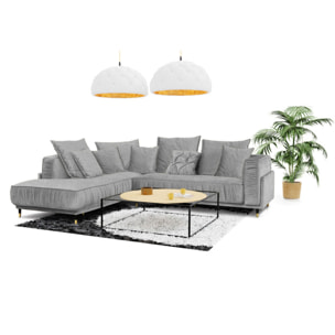 Canapé Tissu Angle gauche Fiorenzo - 4 Places