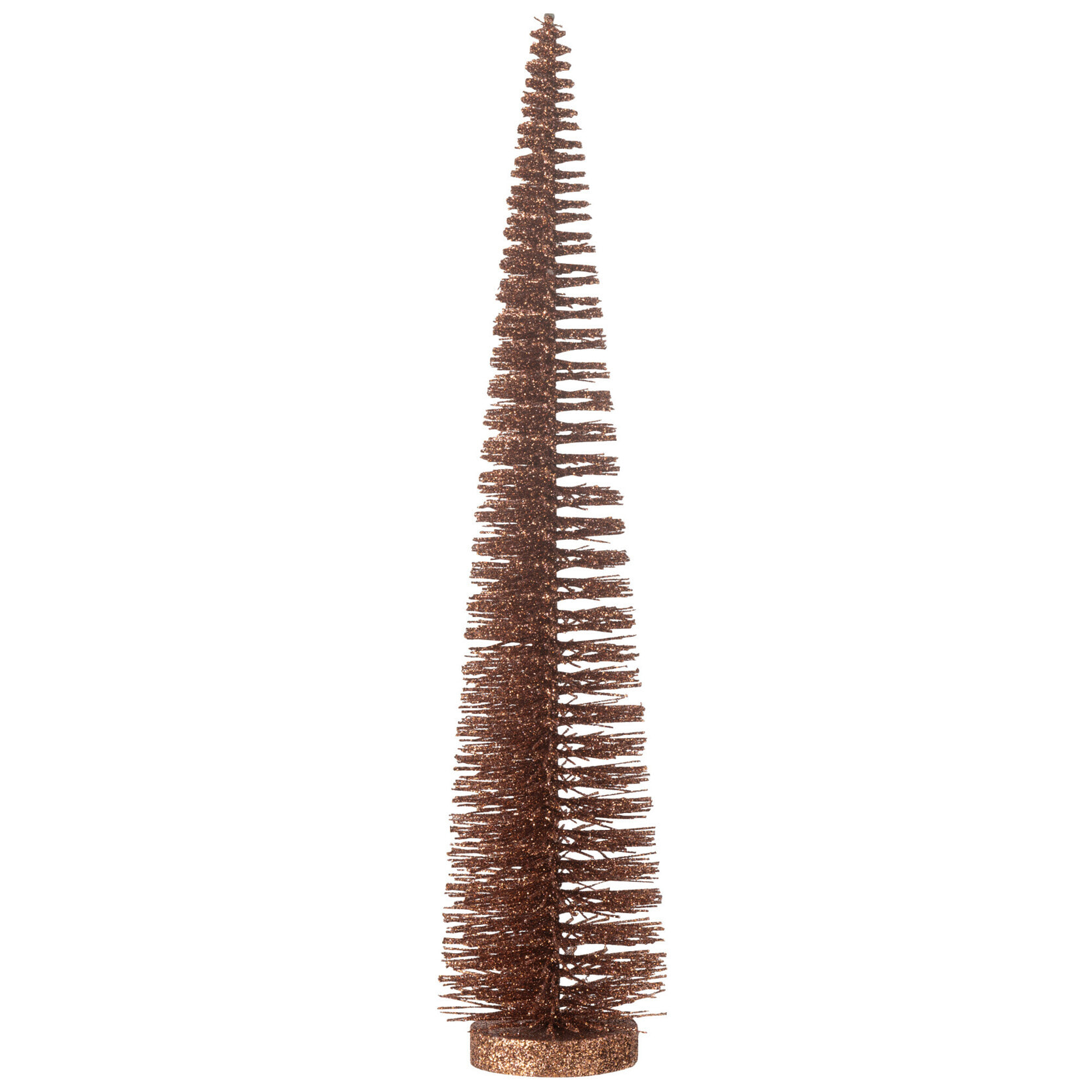 J-Line décoration Sapin De Noël Paillettes - plastique - brun - meidum