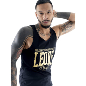 Camiseta de tirantes de algodón elástico para hombre Leone Boxing Legend