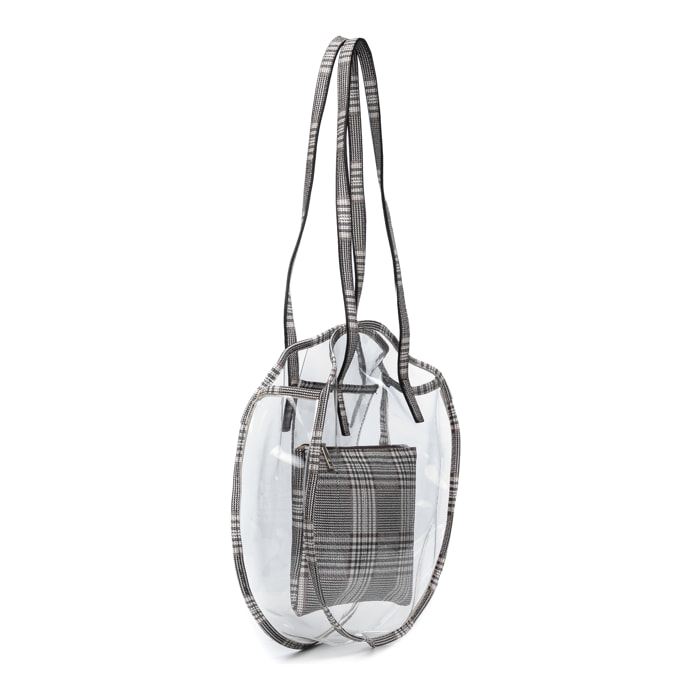 Asti Bolso de hombro Mujer.Material PVC  Piel Sintética PU Estampado