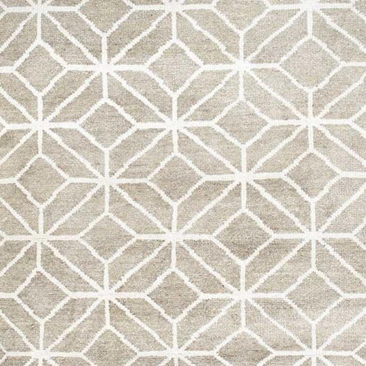 Tapis salon et chambre fait main en laine motif scandinave LUTA