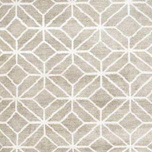 Tapis salon et chambre fait main en laine motif scandinave LUTA