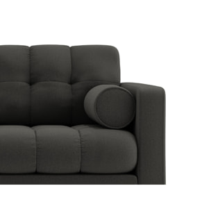 Fauteuil "Bali" en tissu structurel gris foncé