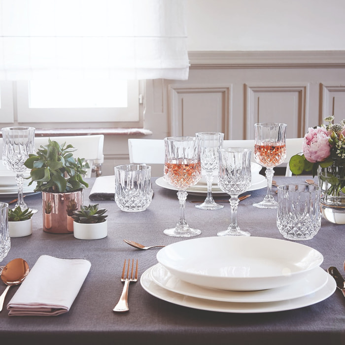 Set di 18 calici e bicchieri da acqua Longchamp - Cristal d'Arques