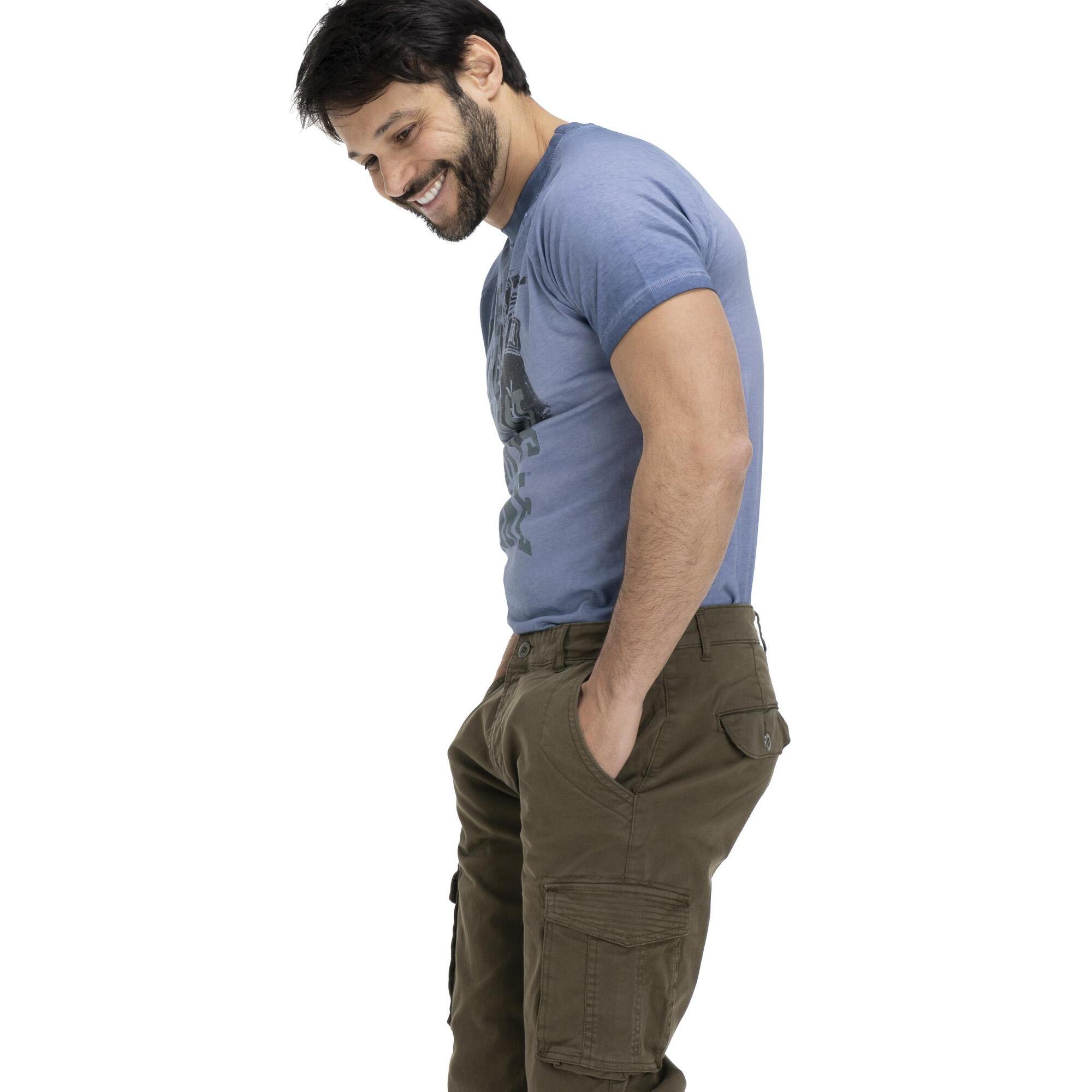 Pantalones cargo para hombre con bolsillos, ideales para el trabajo y el ocio.