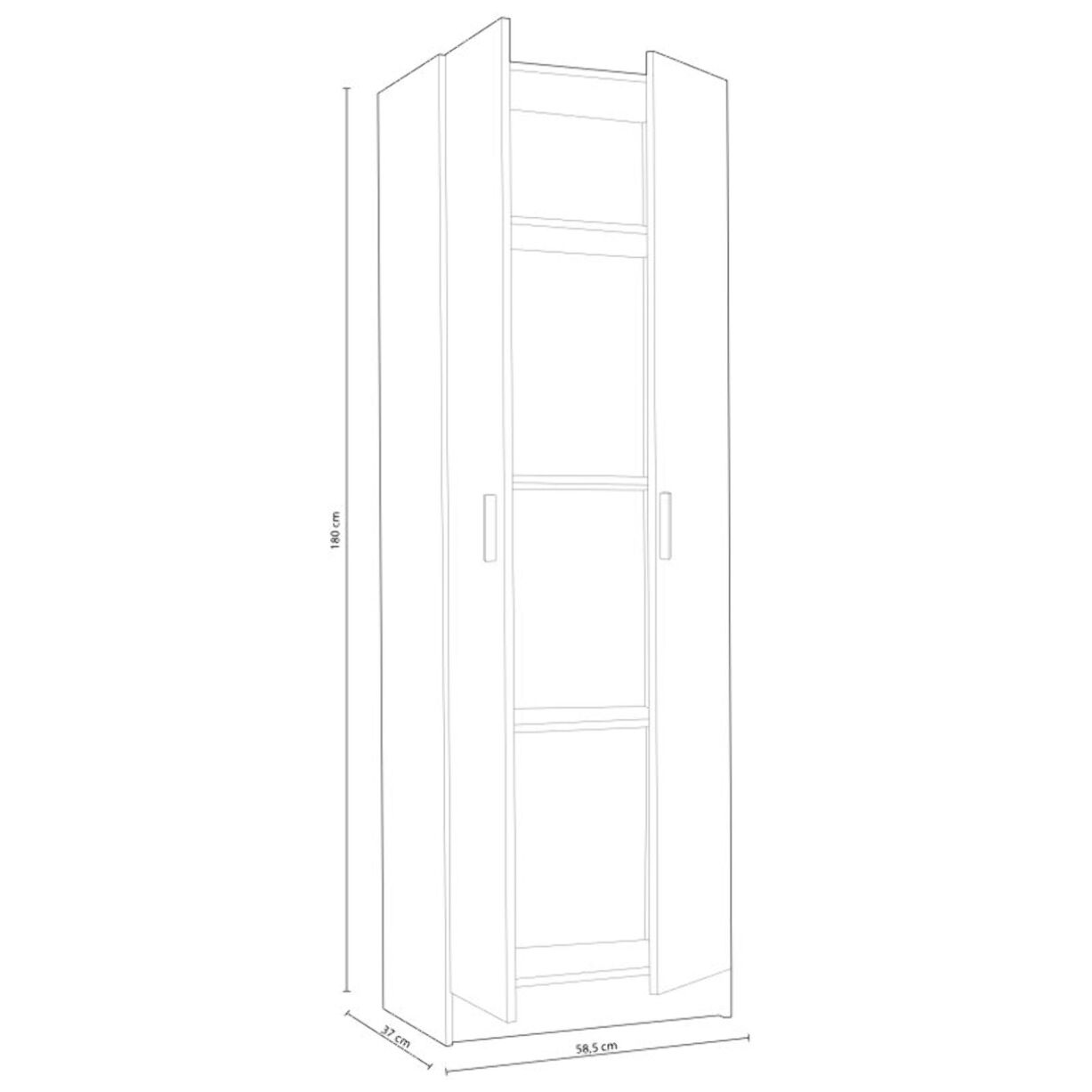 Armario Multi Useful 60 2 Puertas Blanco