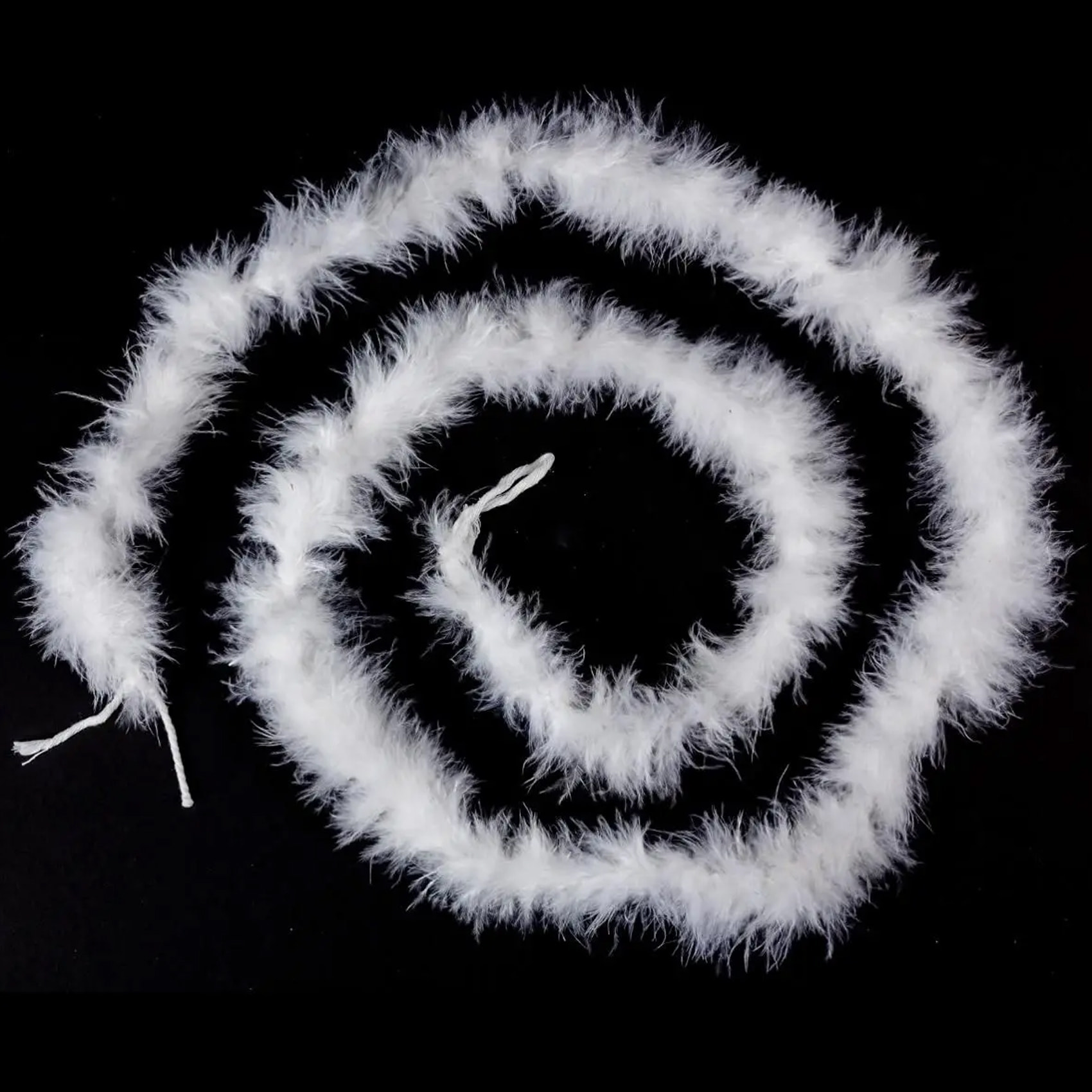 Boa ou guirlande en plumes - Blanc