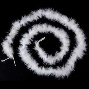 Boa ou guirlande en plumes - Blanc